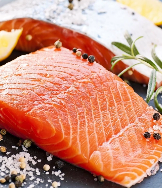 Losos porce s kůží  